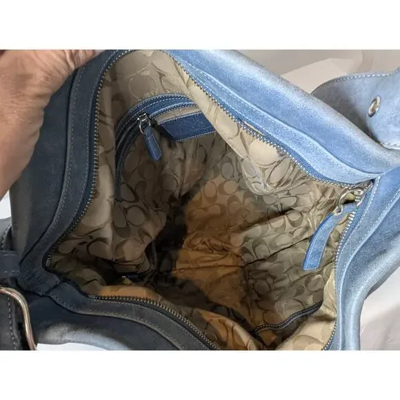 Coach Blue Crossbody Bag - Picture 8 of 13